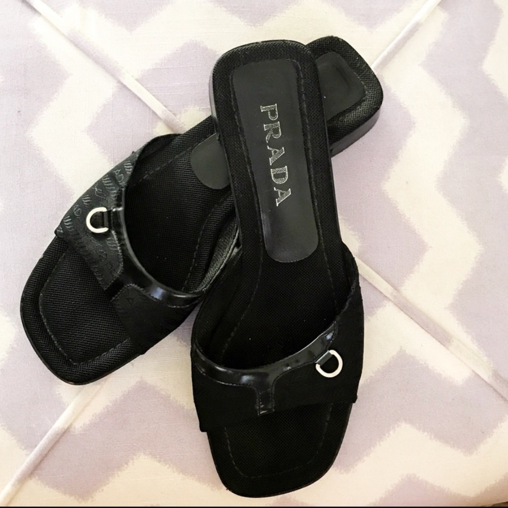 Prada Black Sandals